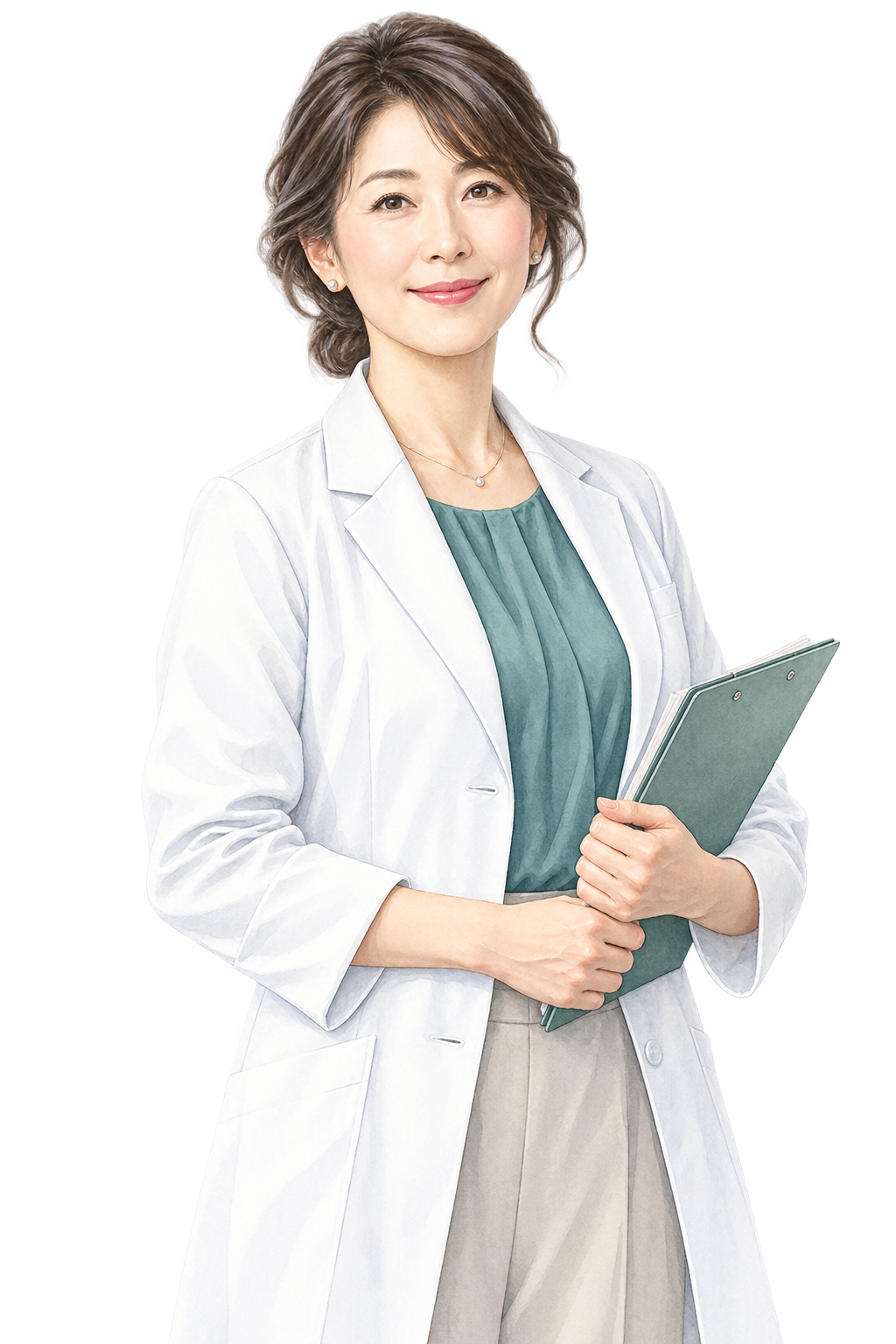 医学研究に携わる女性研究者のイメージイラスト